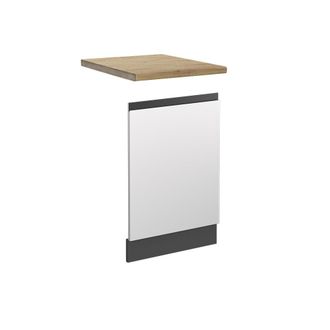 Vicco Panel Frontal R-line, Blanco, 45 Cm, Et Roble, Vicco
