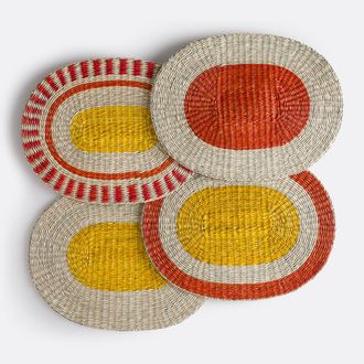 La Redoute Interieurs Set van 4 herbarium placemats, Tikki