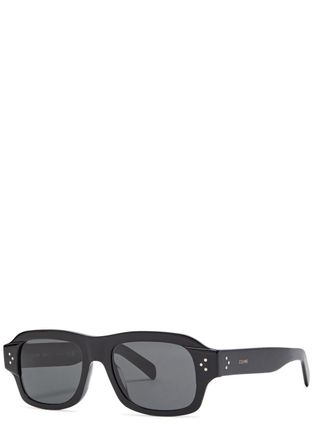 Celine 3 Dots Geometric Sunglasses - Black - One Size