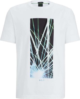 Floso Floso Heren Seizoensgebonden Kunstwerk T-Shirt (Wit)