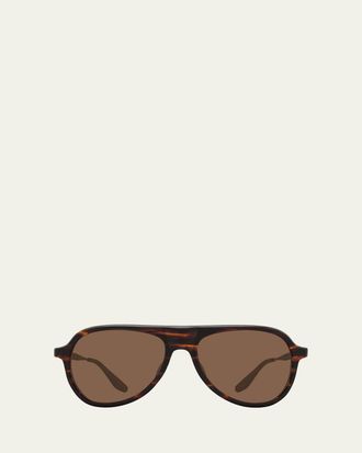 Barton Perreira 007 Vedretta Acetate Aviator Sunglasses