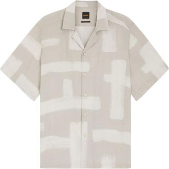 HUGO BOSS Grey Regular Printed Shirt