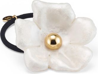 Lelet NY Medium Eden Resin Cuff Ponytail Holder in Pearlescent at Nordstrom