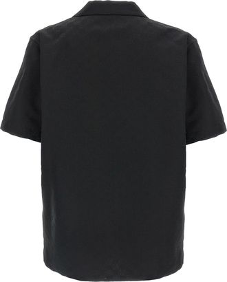 Gucci Mens Black Linen Blouse