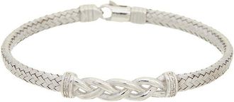 Meshmerise 18K Over Silver 0.10 Ct. Tw. Diamond Bracelet