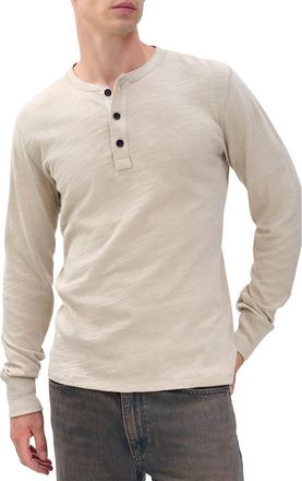 Rag & Bone Classic Slim Fit Henley in Stonewall at Nordstrom, Size Xx-Large