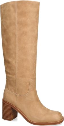 Steve Madden Womens Leather Woodstock Tan Boots - Brown - Size UK 7