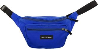Balenciaga Blue Canvas Fanny Pack (Pre-Owned)