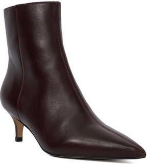 Dune London Offer Pointed Toe Kitten Heel Bootie in Dark at Nordstrom Rack, Size 10Us / 40Eu