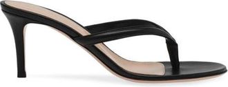Gianvito Rossi Calypso Sandals in Black Nappa at Nordstrom, Size 41.5