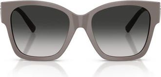 Tiffany & Co. 54mm Gradient Square Sunglasses in Chocolate Truffle/grey at Nordstrom