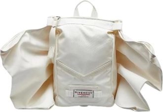 Givenchy Pre-owned Backpacks, female, White, Size: ONE SIZE Pre-owned Nylon Backpack