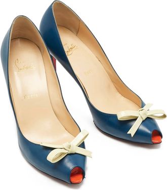 Christian Louboutin Pumps Tibunodo con fiocco - Blu