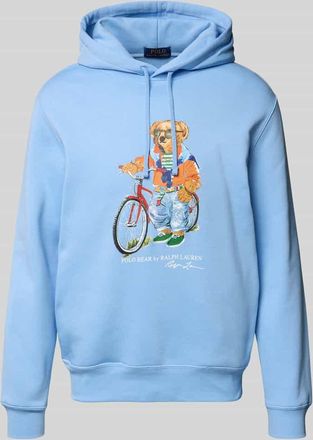 Polo Ralph Lauren Regular Fit Hoodie aus Baumwoll-Mix in Bleu, Gr&ouml;&szlig;e XXL