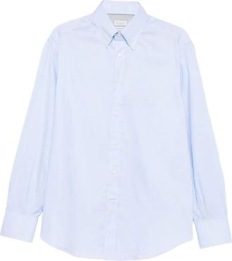 Brunello Cucinelli Overhemd met lange mouwen - Blauw