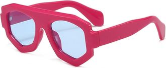 Generic Outdoor Vacation Mens Sunglasses Commuter Womens Sports Driving Sun Glasses(Pink)