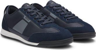 BOSS Low-top trainers with structured trims
