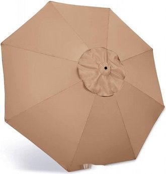 No Brand Toldo Para Sombrilla - 2,7 M, Grueso Y Resistente, 6 Varillas, Protecci&oacute;n Uv, Impermeable, Apto Para Exteriores, Jard&iacute;n Y Terraza