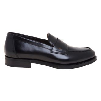Santoni Penny Loafer - - Shoes - Uomo - Nero - 44 EU