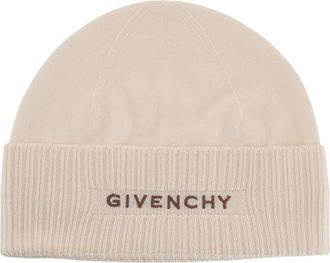 Givenchy Logo Wool Beanie in Eggshell at Nordstrom Rack