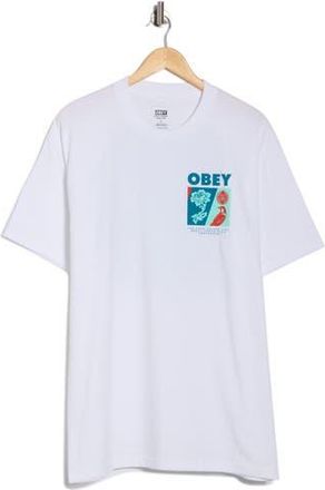 Obey New Spring Graphic T-Shirt in White at Nordstrom Rack, Size Xx-Large