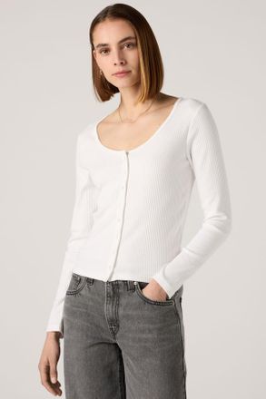 Levi's Top Austen con bottoni a maniche lunghe - Donna - XL - Bianco / Bright White