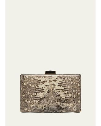 Valentino Garavani Secrets Snakeskin Clutch Bag