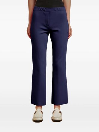 Liviana Conti mid-rise flared trousers - Blue