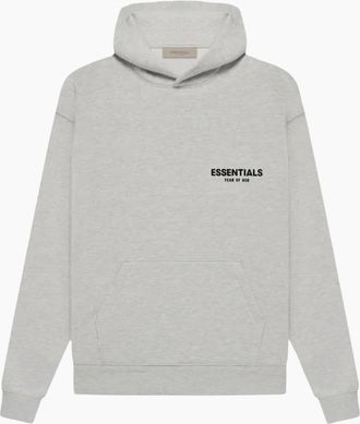 Fear of God Mens Fear Of God Light Oatmeal Essential Hoodie - Grey - Size: 38