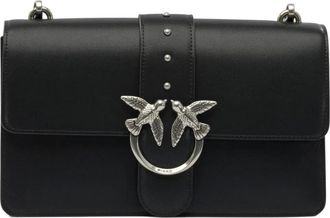 Pinko Pinko, Dames, Tassen, Zwart, Maat: ONE Size Leer