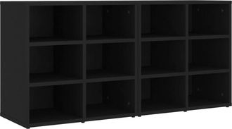 vidaXL Shoe Cabinets 2 pcs Black 52.5x30x50 cm vidaXL
