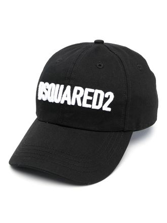 Dsquared2 Logo-appliqu cotton cap