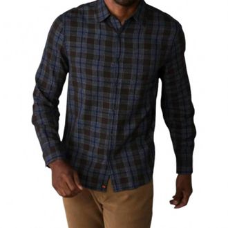 The Normal Brand Nikko Plaid Shirt In Brown