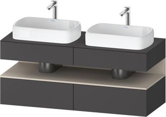 Duravit Qatego Consola Mueble Bajo Lavabo, 2 Extensiones, 2 - Duravit