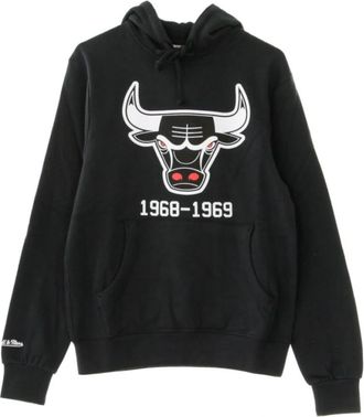 Mitchell & Ness NBA Team Logo Hoodie - Heren - Hoodies - Zwart - XS - Hoodies & sweatvesten