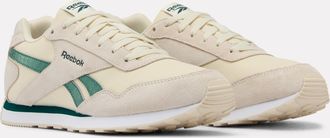 Reebok Classic Trainingsschuh REEBOK CLASSIC REEBOK GLIDE LOW, Damen, Gr. 37,5, alabaster, metalgr&uuml;n, ftwrwei&szlig;, Leder, Synthetik, Textil, Schuhe Trainingsschuh