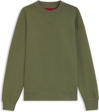 HUGO BOSS Relaxed-fit sweatshirt in cotton terry with logo detail