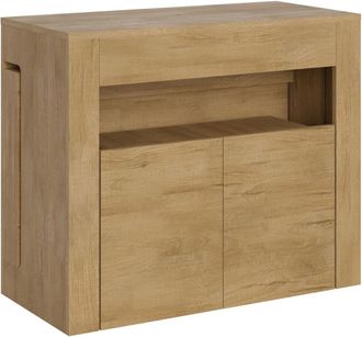 Itamoby Consola extensible 90x42/302 cm efecto madera, roble natural
