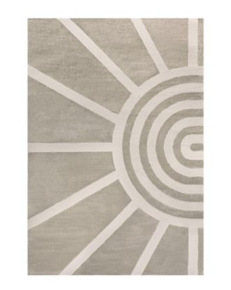 Jonathan Y Designs Jonathan Y Aelius Midcentury Scandinavian Abstract Sun Two-Tone High-Low Area Rug