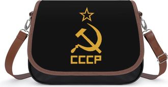 Generic CCCP Russia Soviet Union Fashion Womens Crossbody Bags Novelty Handbag Shoulder Bag Purse