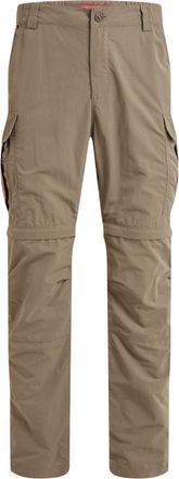Craghoppers Mens NosiLife III Convertible Cargo Trousers (Pebble) - Grey - Size 40 Regular