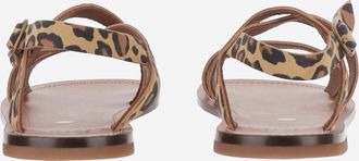 P&egrave;P&egrave; Girls Sandals Leather Animal Print Multicolour