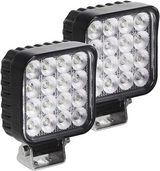 OEM 2 Luces De Trabajo Led (compatibles Con 12v-50v) Para Barcos Y Otros Veh&iacute;culos, Color Negro