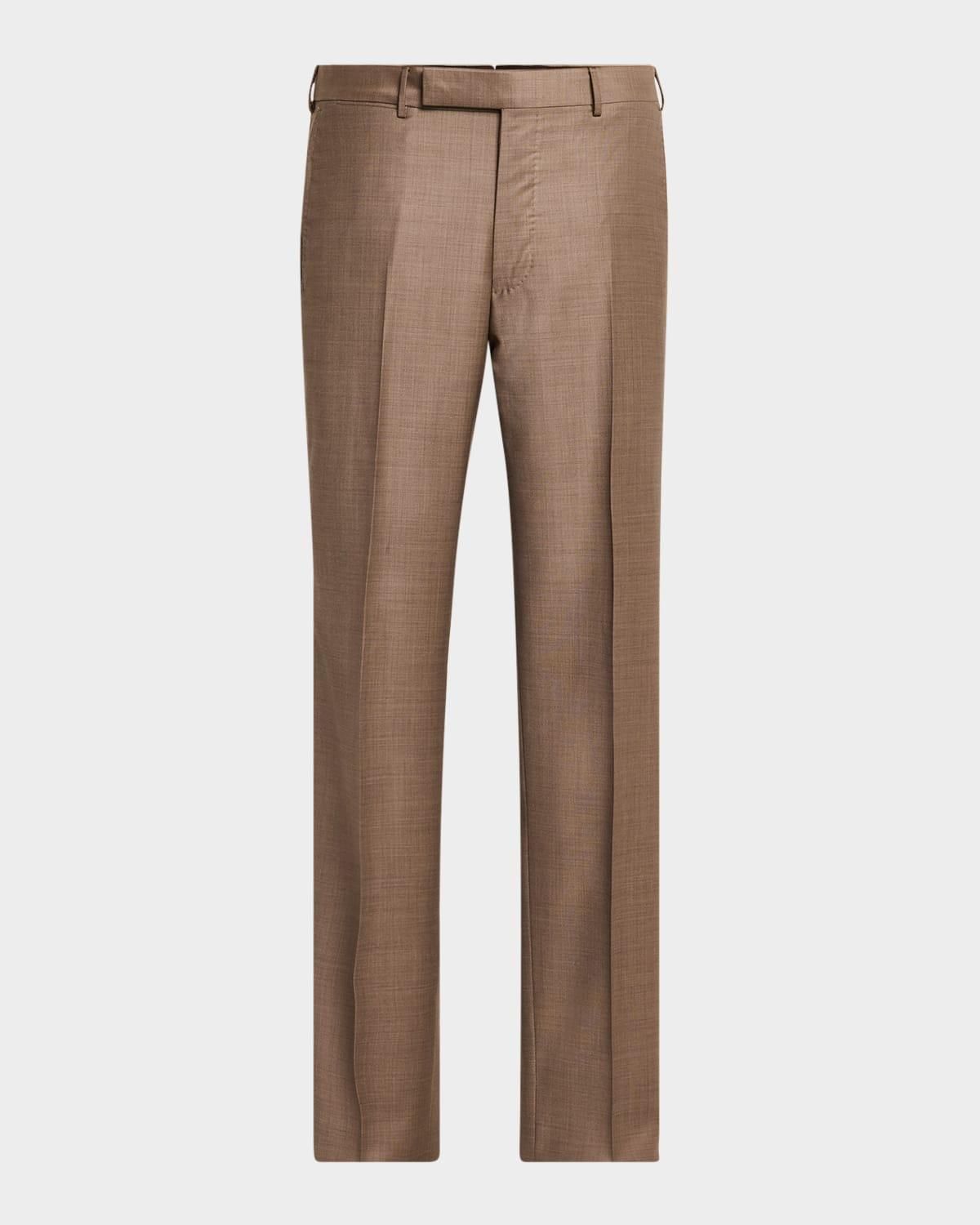 Ermenegildo Zegna high-waist slim-fit trousers - men - Wool Ermenegildo Zegna high-waist slim-fit trousers - men - Wool