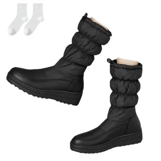 Generic Womens Winter Snow Boots with A Warm, Padded Shaft, Lined Mid-Calf Boots Made of Water-Repellent Material with A Non-Slip Sole, Comfortable Winter Boo