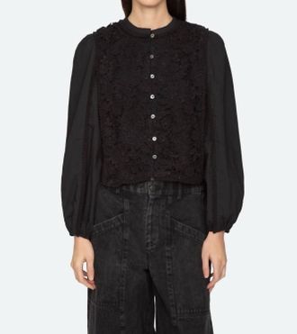 Sea New York Sabine Long Sleeve Top In Black
