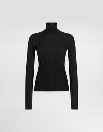 Dolce & Gabbana Wool Pullover - Woman Sweaters And Cardigans Black 38