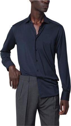 Xacus Camicia - Heren - Overhemden - Blauw - Maat: 2XL