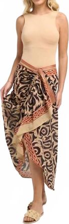 Guadalupe Design Asterisco Pareo Skirt In Red