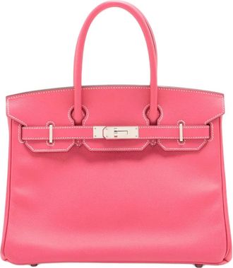 Herm&egrave;s 2011 Epsom Birkin Retourne 30 handbag - Roze